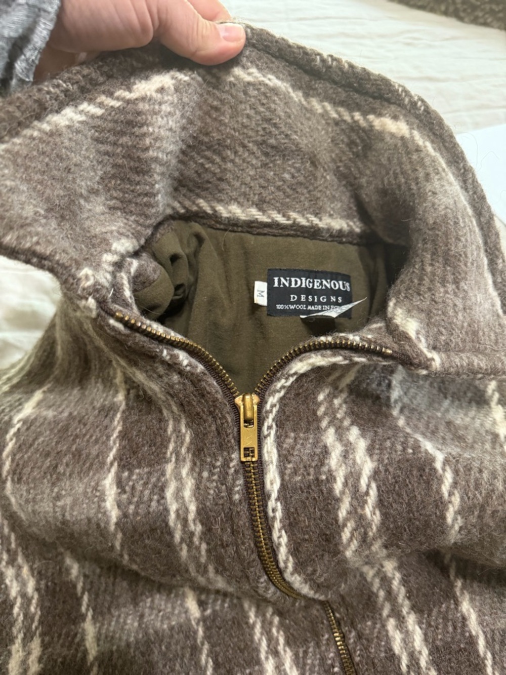 Vintage INDIGENOUS wool cardigan men's size M
